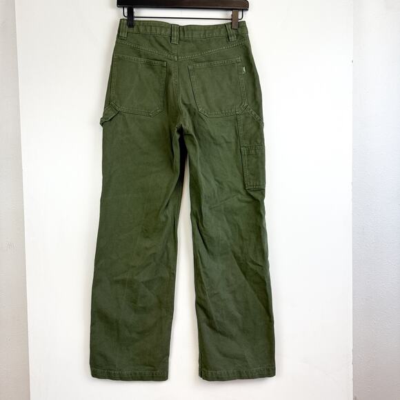 TNA Aritzia Greenwich Carpenter Pants Green Straight Leg 29” - 0 - Picture 4 of 10